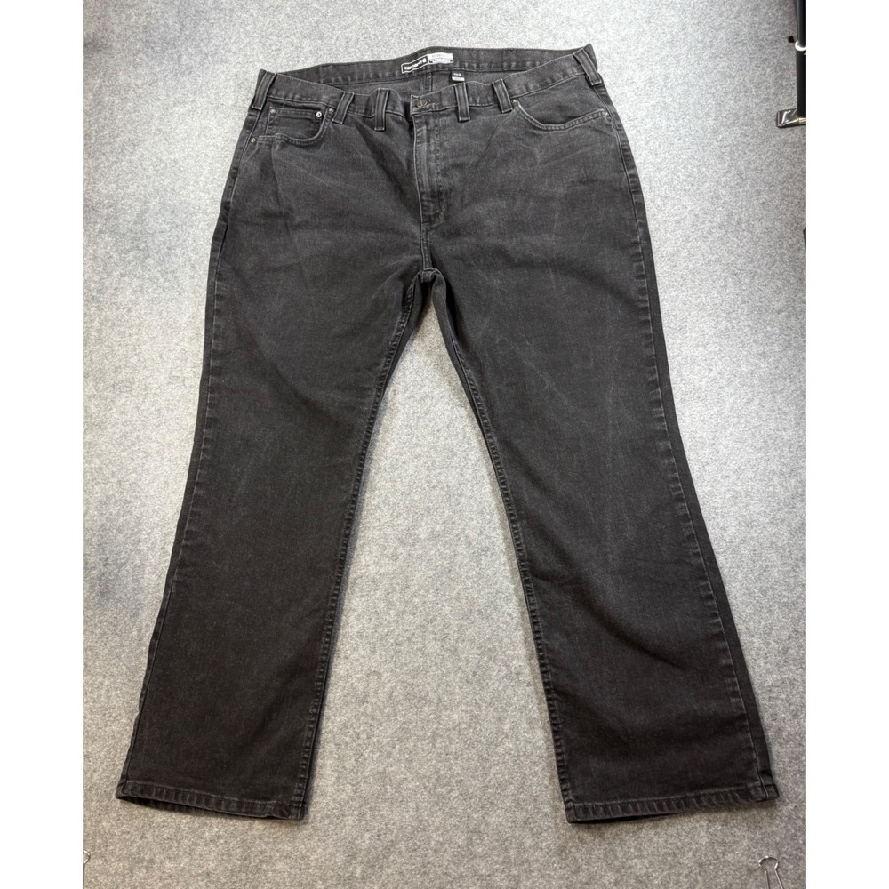 Carhartt Mens Relaxed Fit Jeans Faded Black Denim 44x30 Workwear Pants